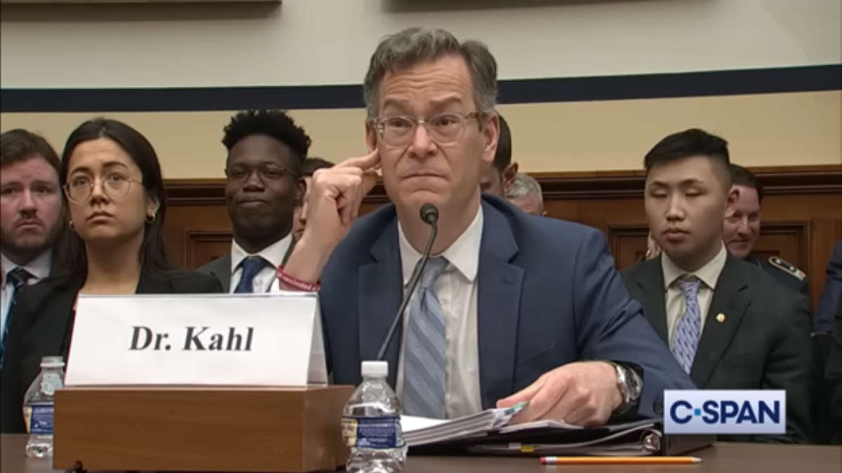 Colin Kahl testifying before Congress