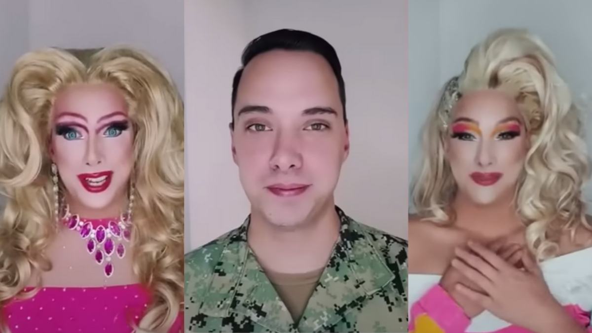 Navy drag queen