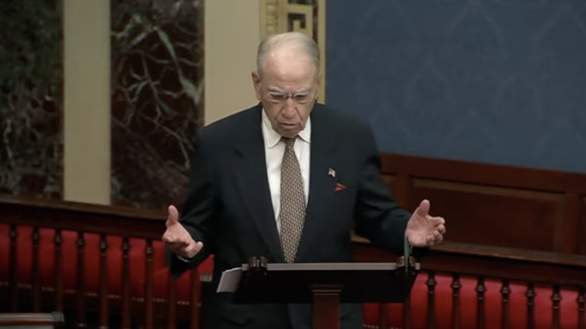 Chuck Grassley Senate floor