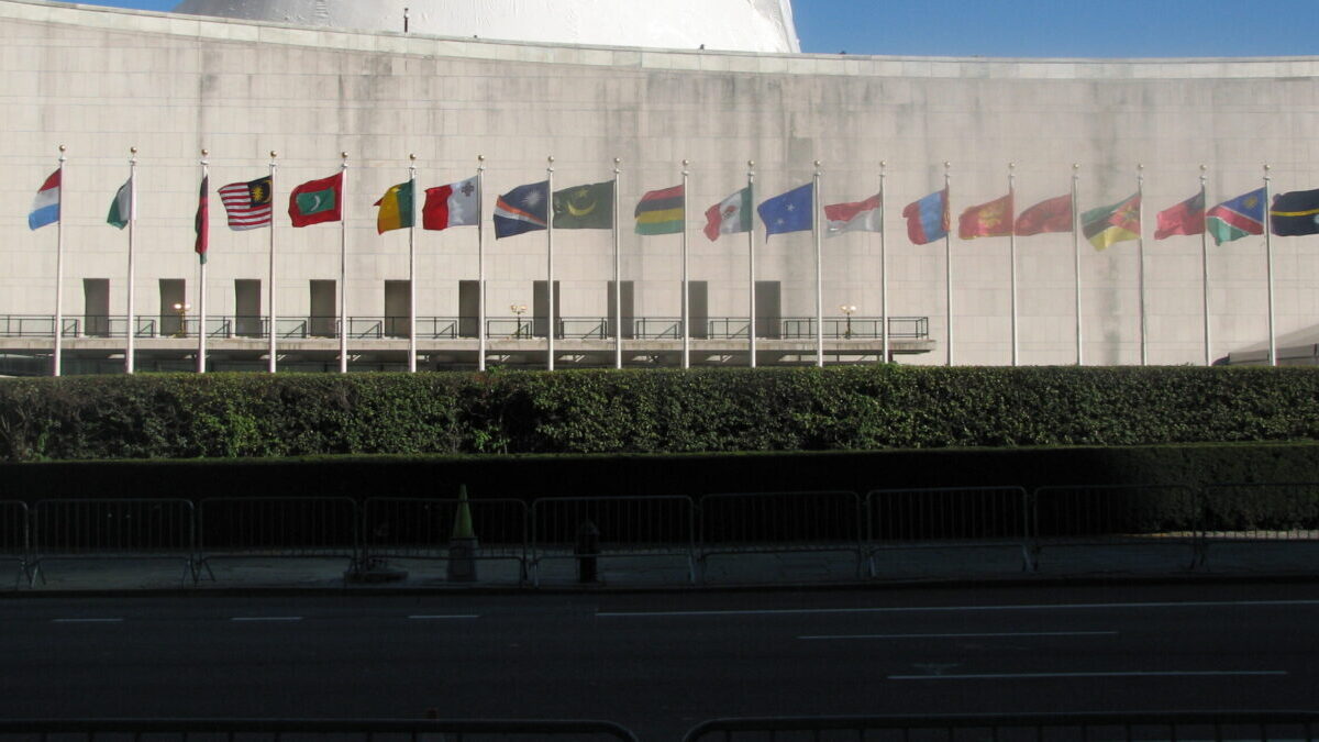 United Nations flags
