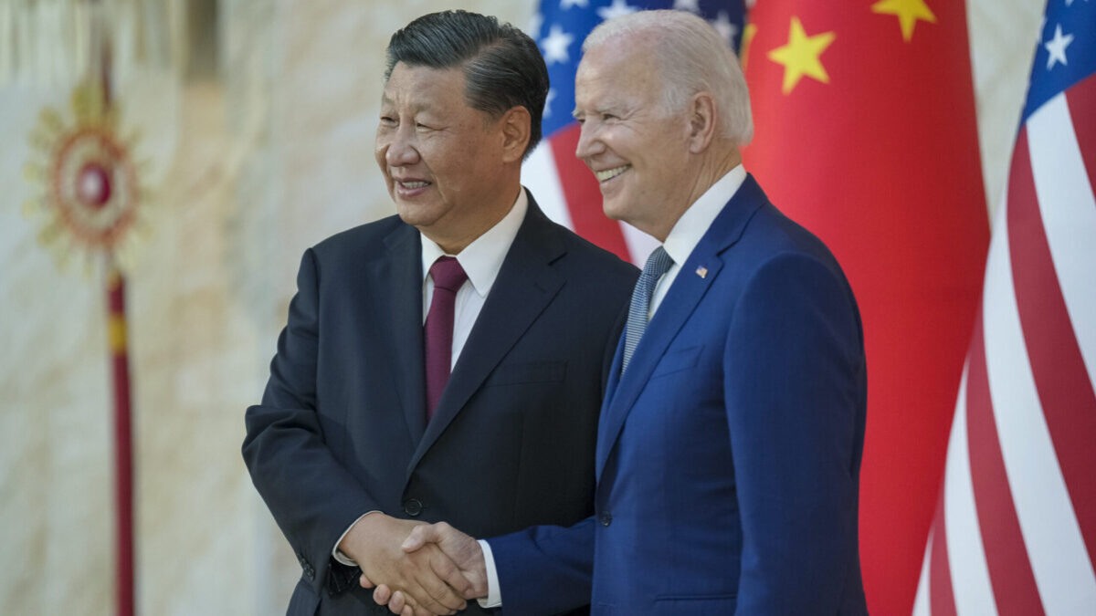 Joe Biden and Xi Jingping