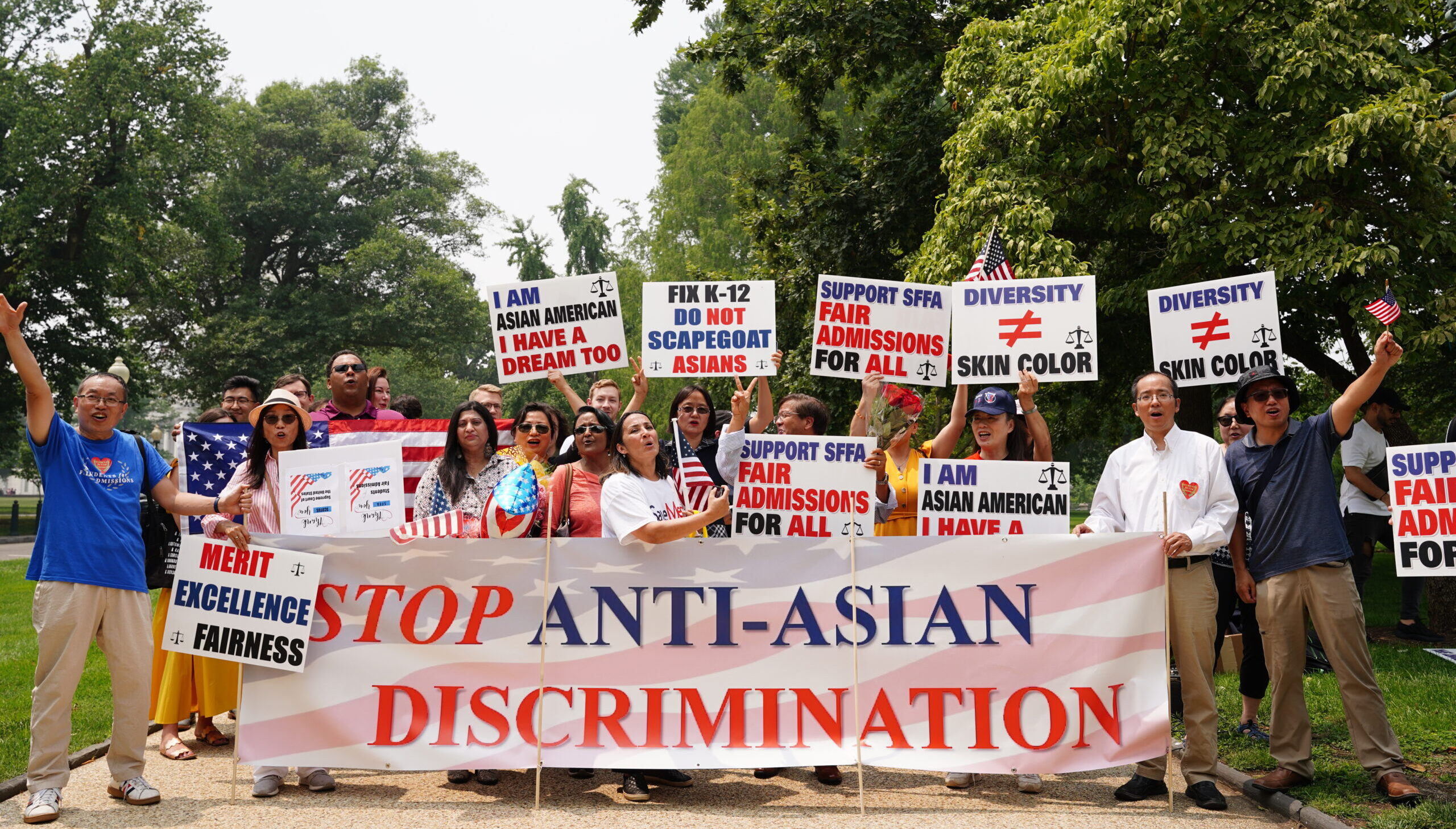 Activists target immigrant parents celebrating SCOTUS victory over anti-Asian racism.