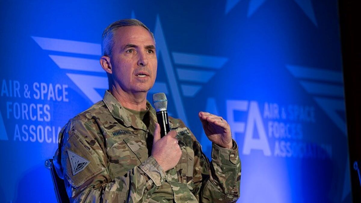 Lt Gen Stephen Whiting speaking at the AFA Warfare Symposium