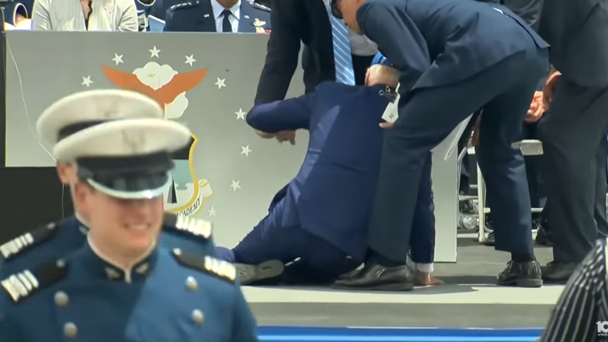 Joe Biden on the ground
