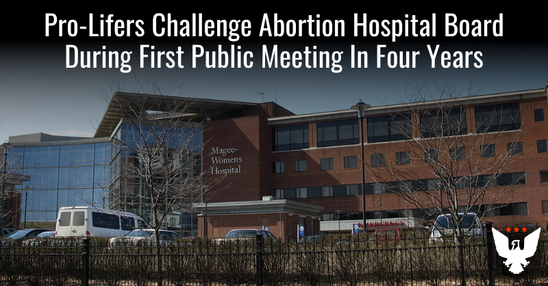 Pro-Lifers Challenge Abortion Hospital Board During First Public Meeting In Four Years - Vimarsana News
