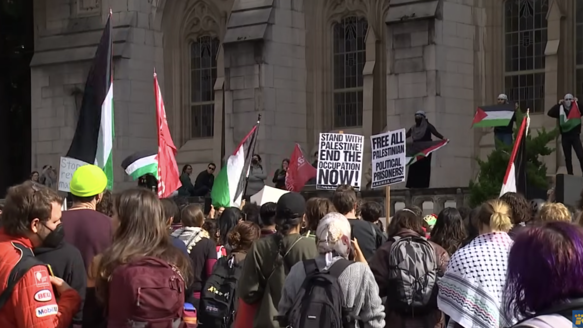 pro-palestine student rally