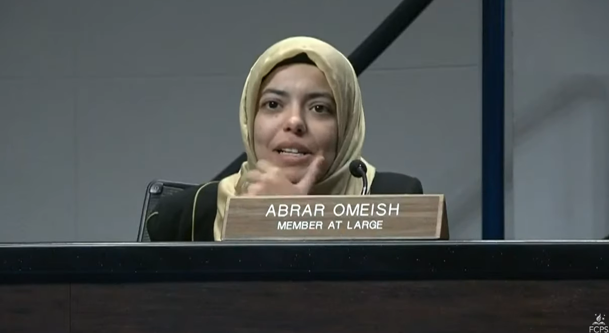 Democrat Fairfax County School Board Member opposes moment of silence for Israeli victims.