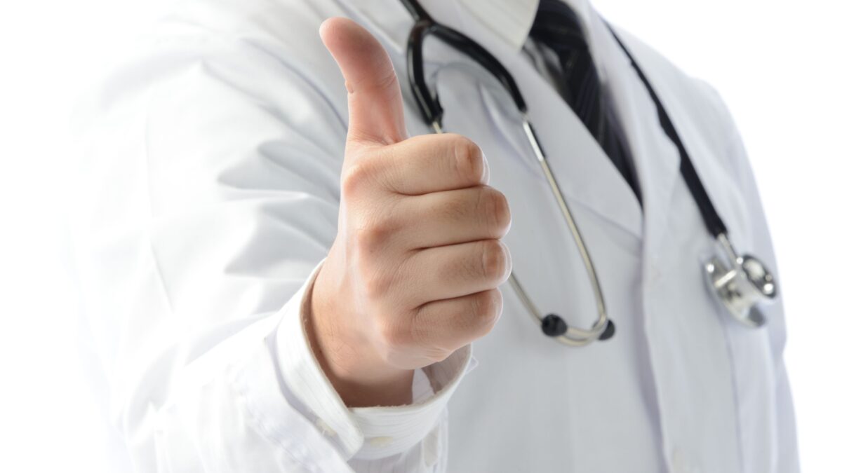 doctor giving a thumbs up