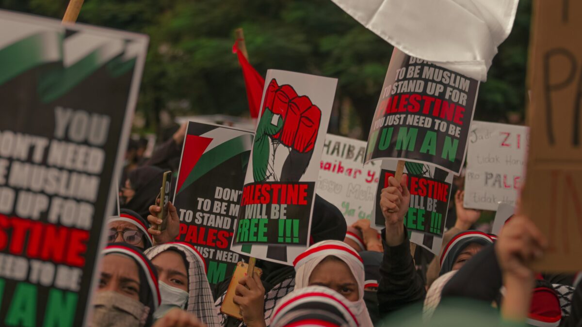 anto-Israel, pro-palestine protest
