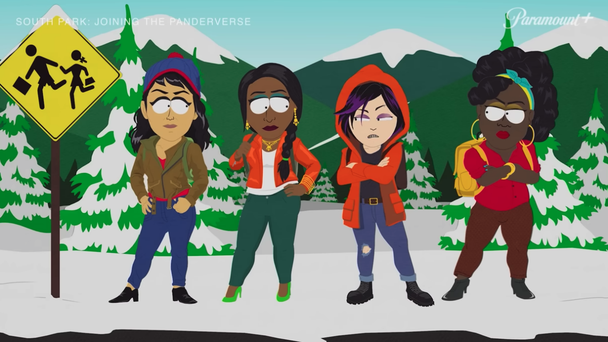 south park characters depicted as women of color