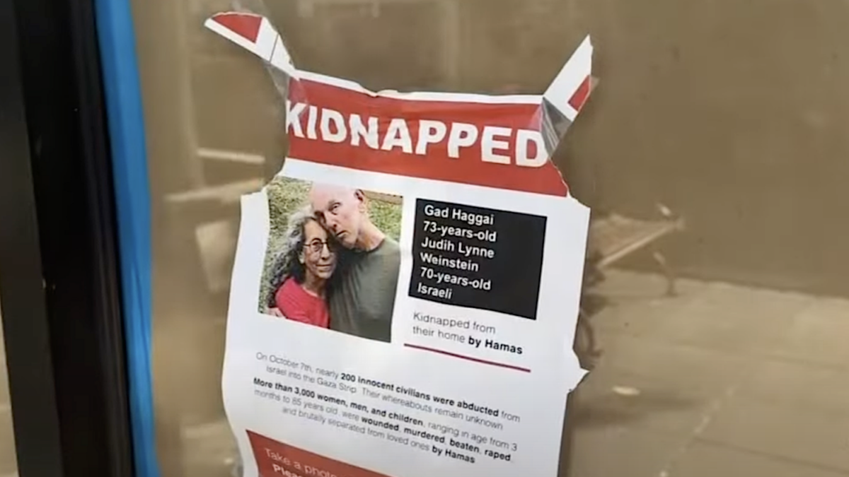 Israeli hostage kidnapped poster