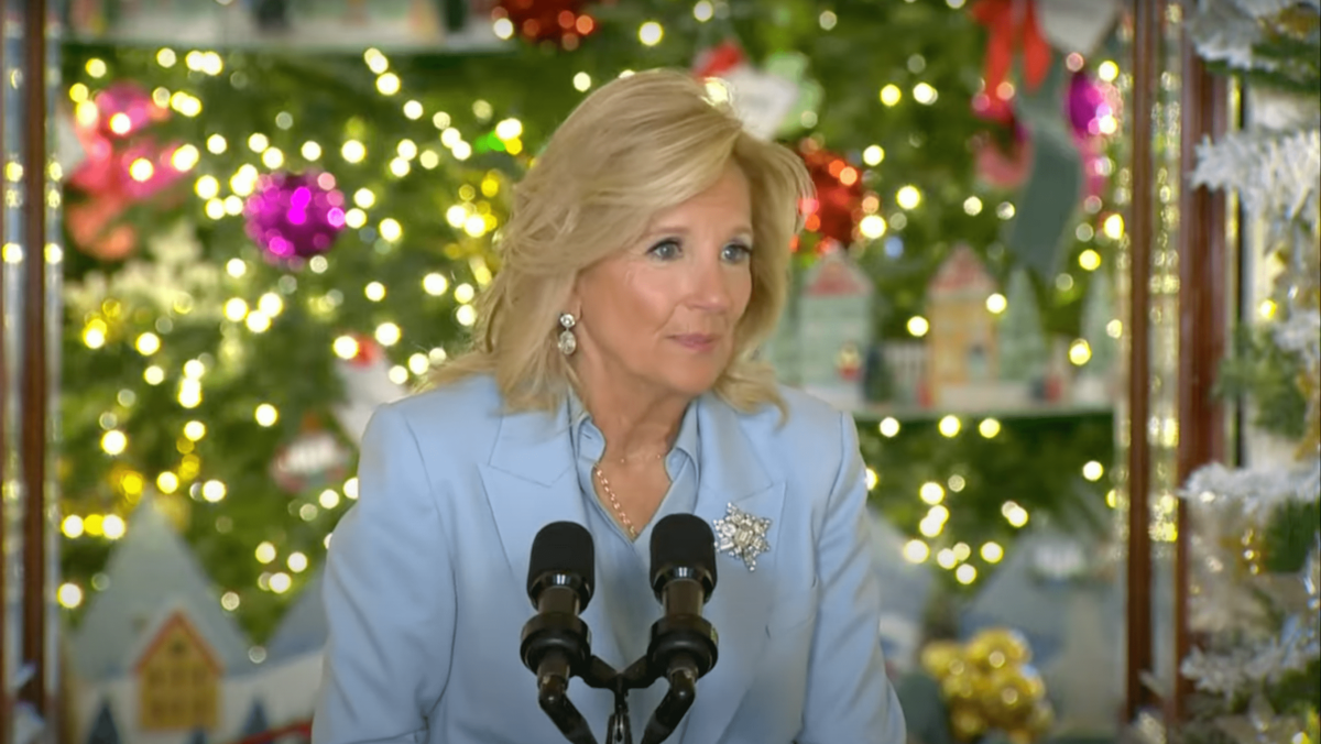 Jill Biden’s White House Christmas Decor Is As Fake As Her Husband’s Presidency