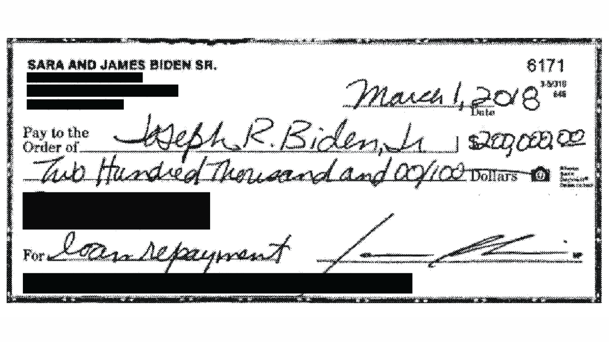 Testimony: James Biden Used Family Name To Trade $600K Loan For Promise Of Foreign Funding To Health Firm