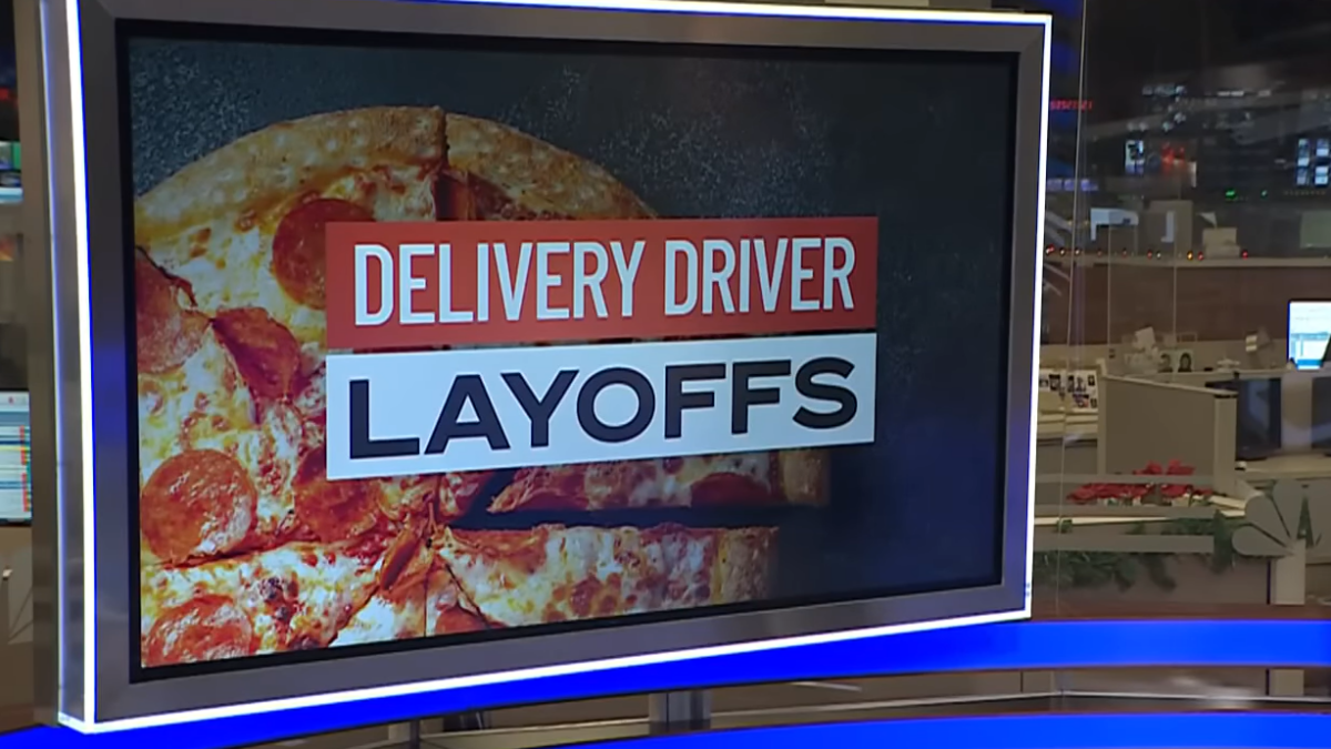 Delivery driver layoffs newscast