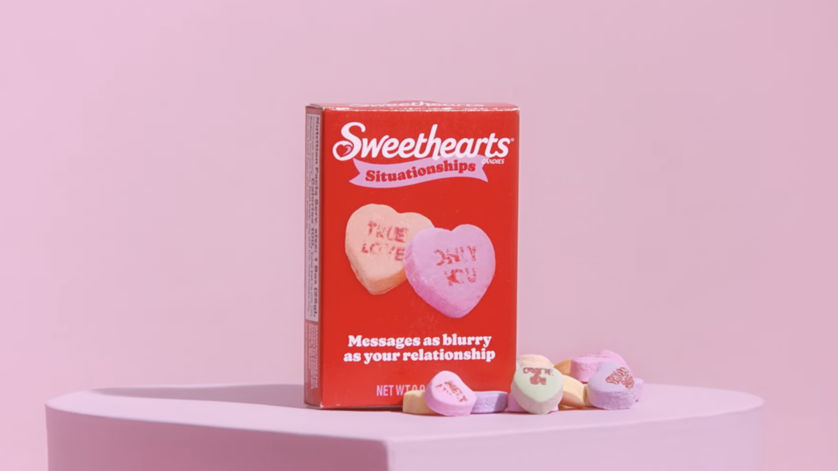 Sweethearts situationships box of valentines candy