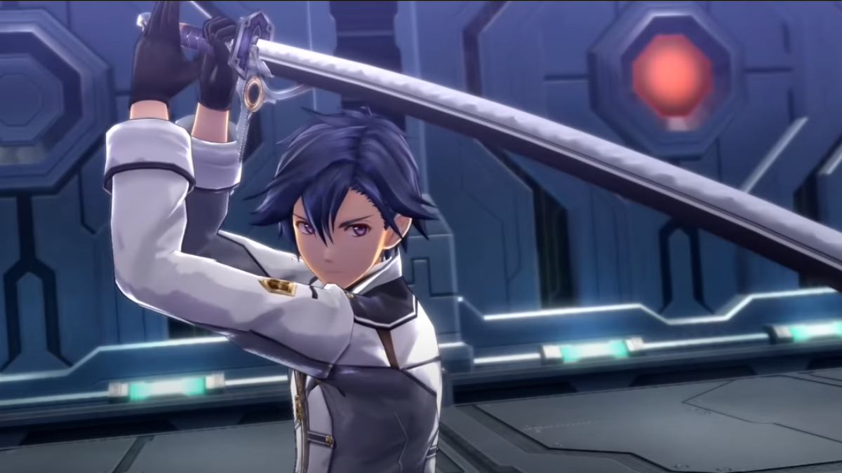 Anime character with a sword in The Legend of Heroes Trails of Cold Steel III video game