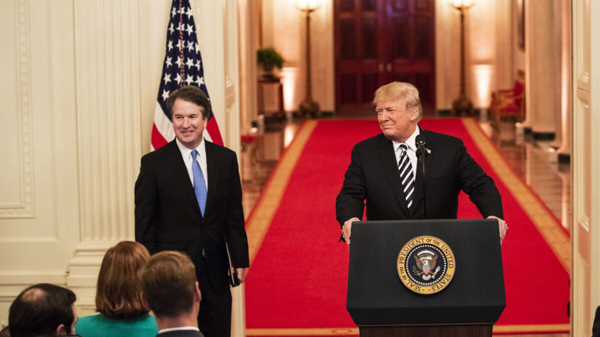 Justice Kavanaugh and President Donald Trump