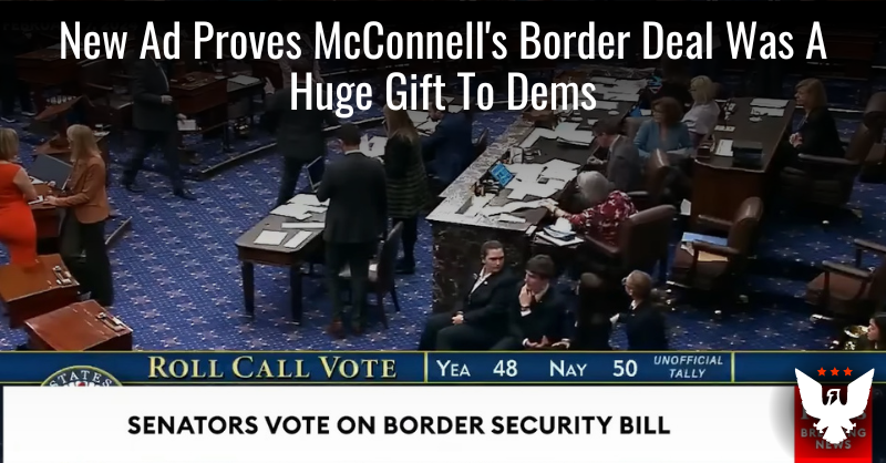 New Ad Proves McConnell's Amnesty Deal Was Huge Gift To Dems - Vimarsana News