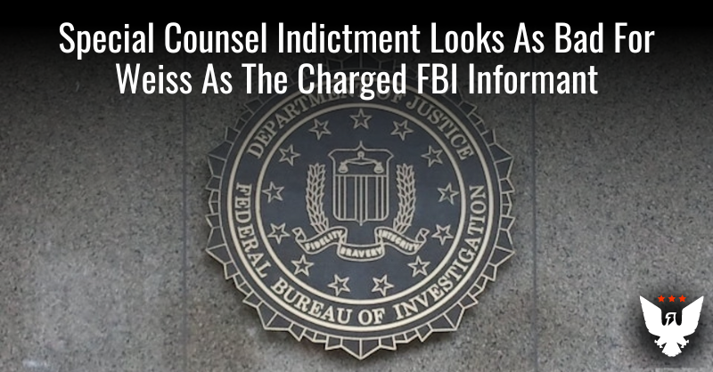 Special Counsel Indictment Looks As Bad For Weiss As The CHS - Vimarsana News