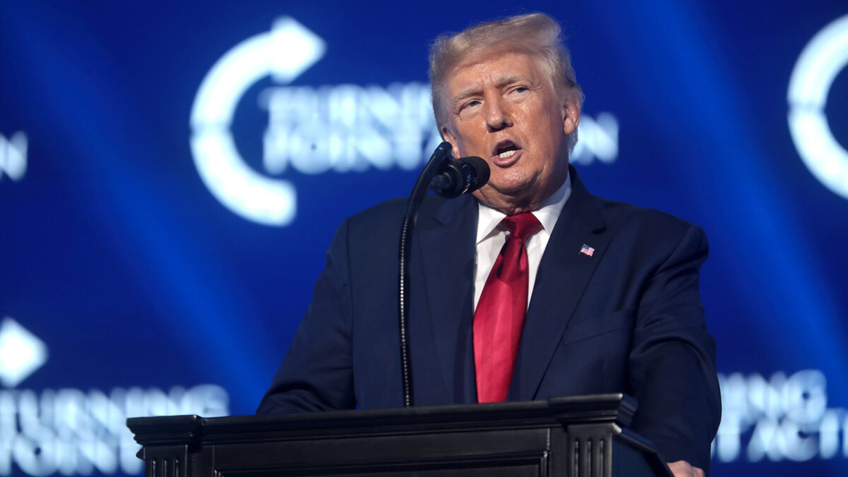 Former President Donald Trump speaks at CPAC.