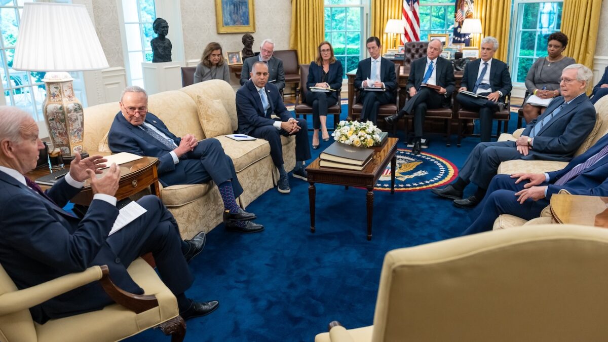 Joe Biden meets with Chuck Schumer, Mitch McConnell, and others