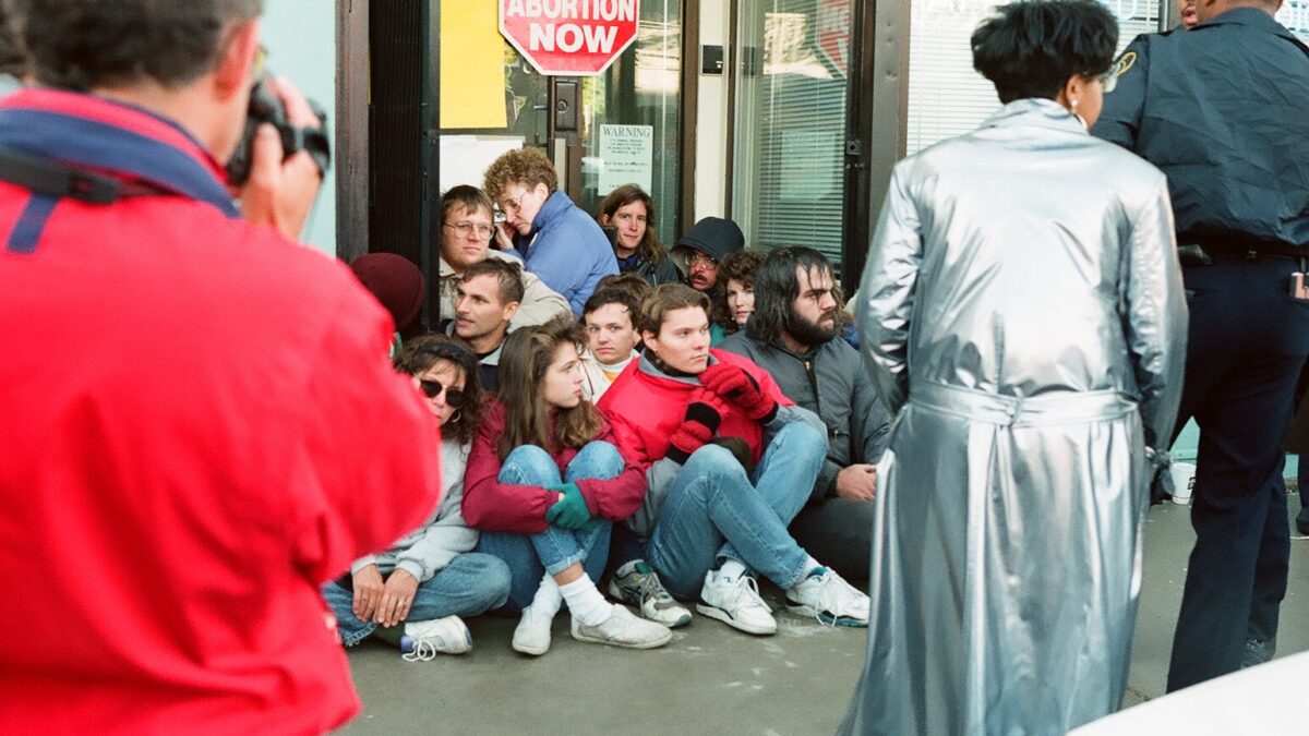 sit-in type abortion rescue Sept. 20, 1990 at the Affiliated Medical Services abortion center in Milwaukee, WI