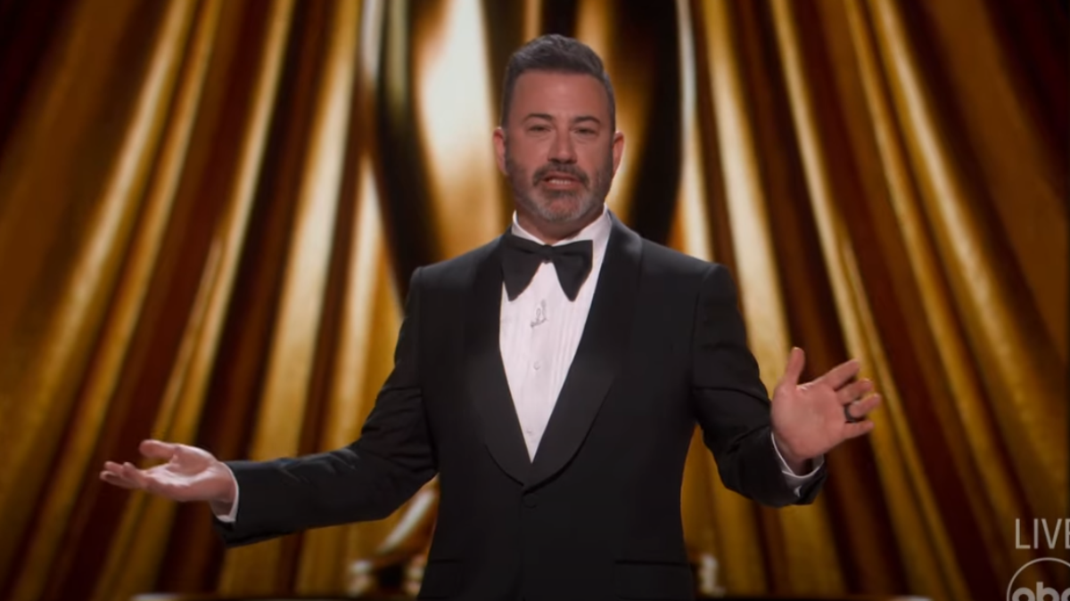 Jimmy Kimmel takes a swipe at Trump during Oscars