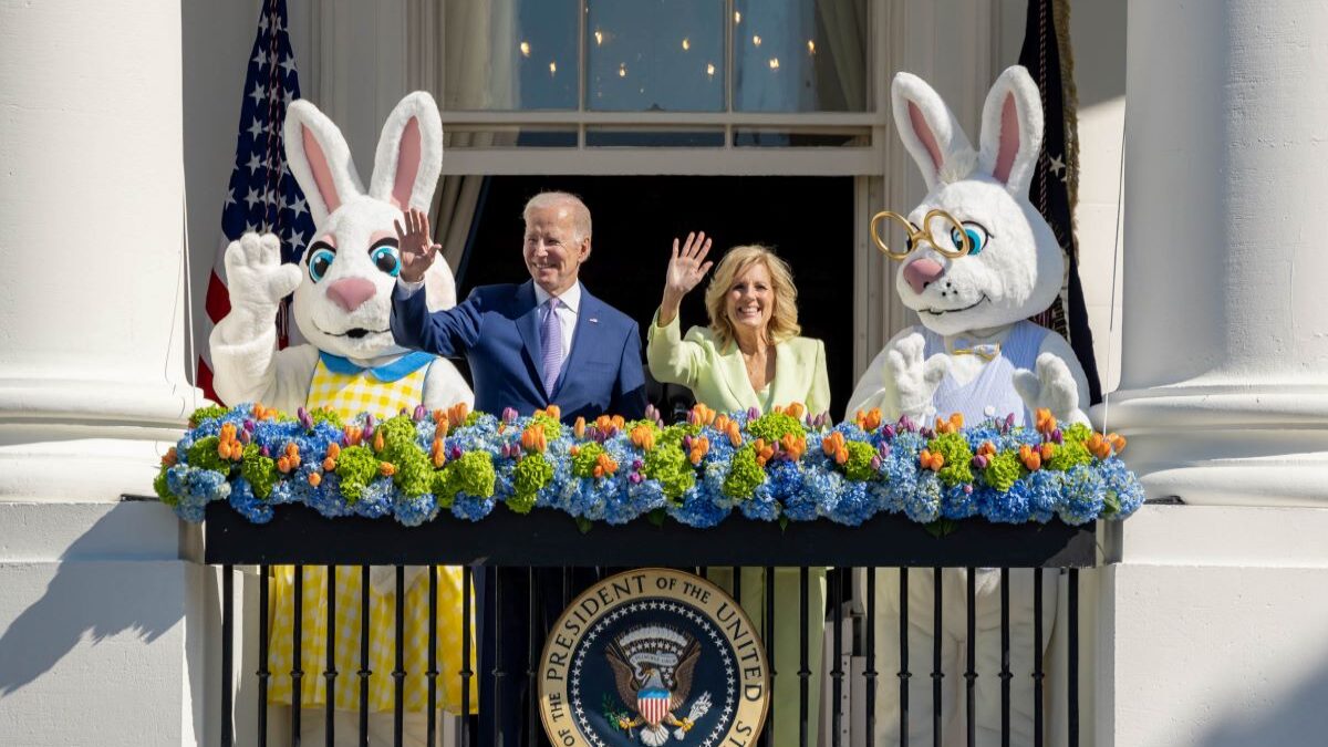 Joe Biden at Easter celebration.