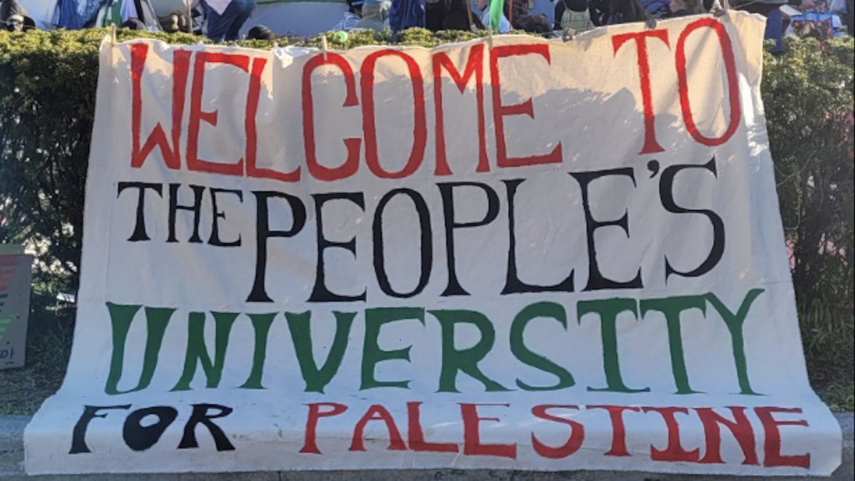 "People's University for Palestine" Encampment