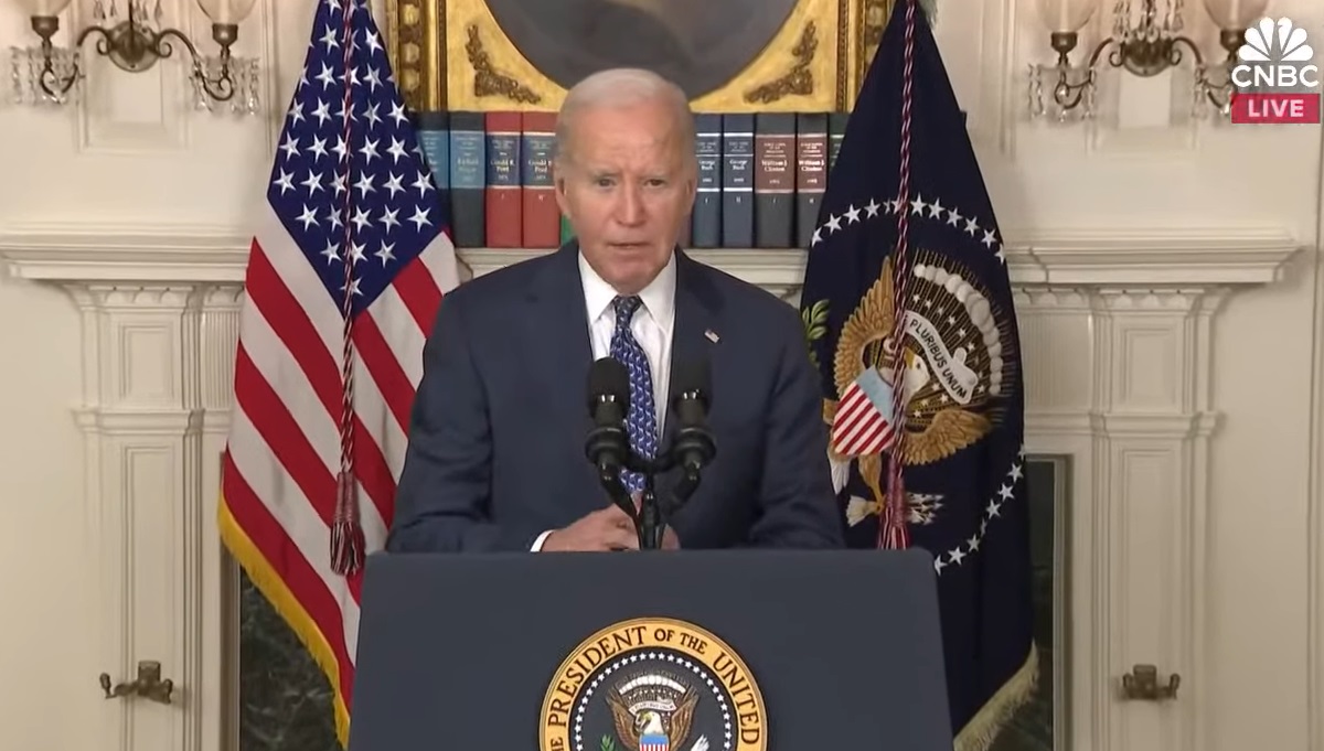 By media standards, joe biden is a terrorist sympathizer until he personally condemns antisemitism