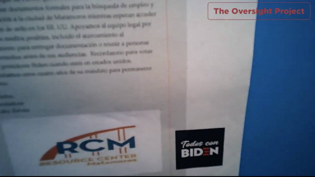 News: Leaflets Encouraging Unauthorized Immigrants to Support Biden Discovered in Progressive Organization’s Mexico Office