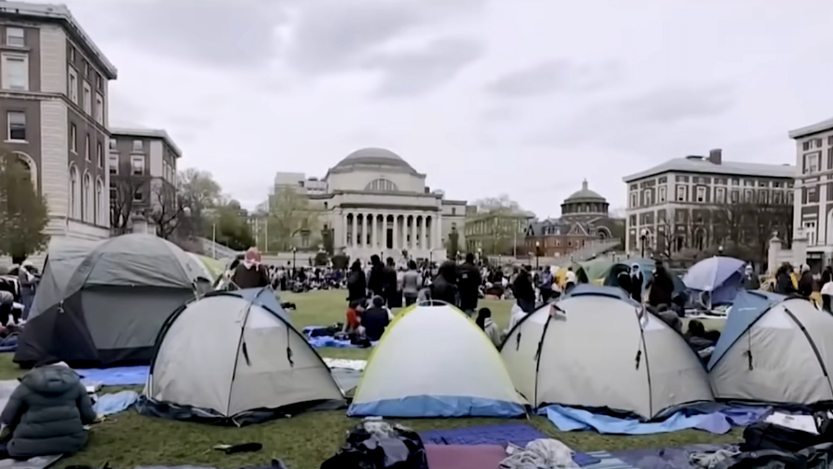 anti-Israel college protest at Columbia university