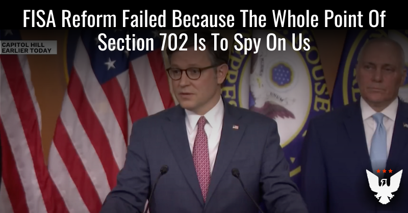 The Intelligence Community Exists To Spy On Americans - Vimarsana News