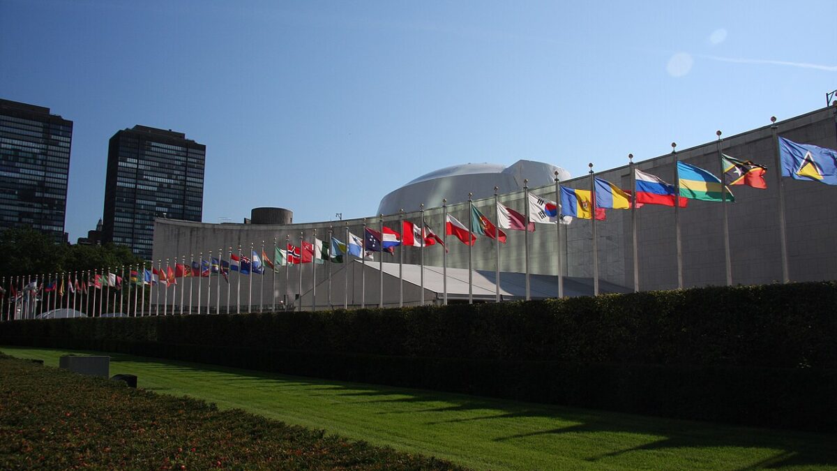 flags at UN general assembly