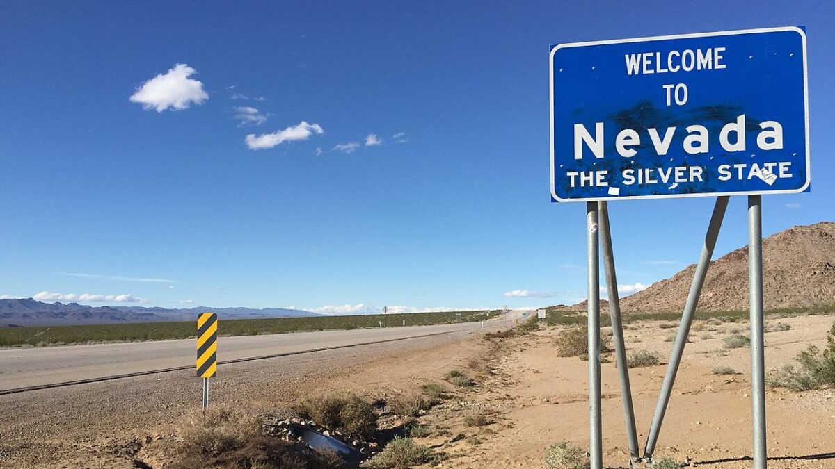'Welcome To Nevada' sign