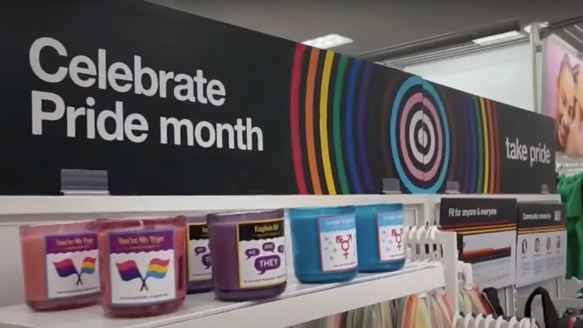 Target pride month display