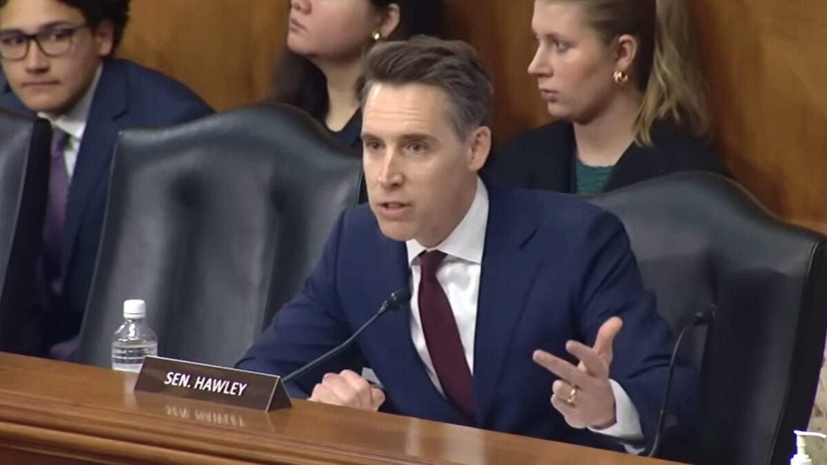 Josh Hawley Confronts Public Lands Chief For Lying About Involvement In Ecoterrorism