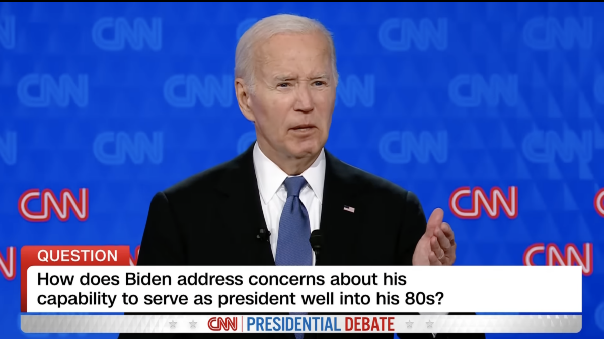 President Joe Biden during first presidential debate