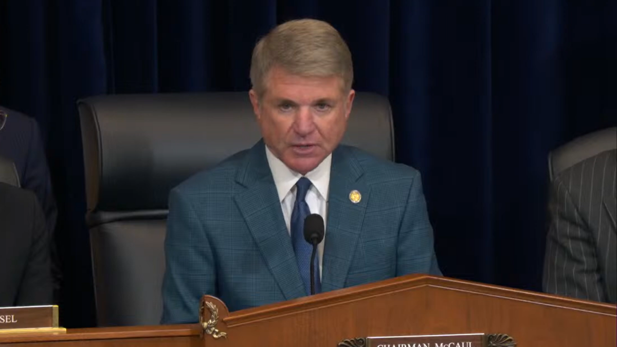 House Foreign Affairs Committee Chairman Michael McCaul at a hearing.