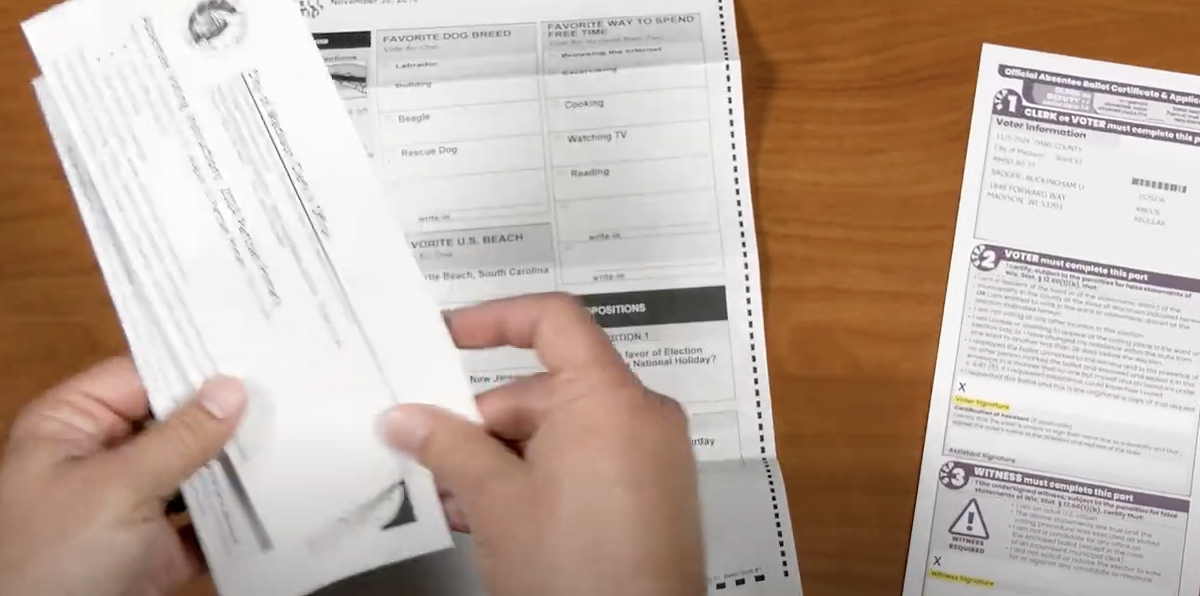 City of Maidon instructional video on how to vote with an absentee ballot.