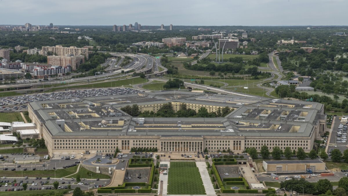 Aerial view of the Pentagon DOD