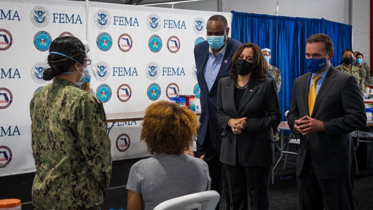 Kamala Harris at FEMA event