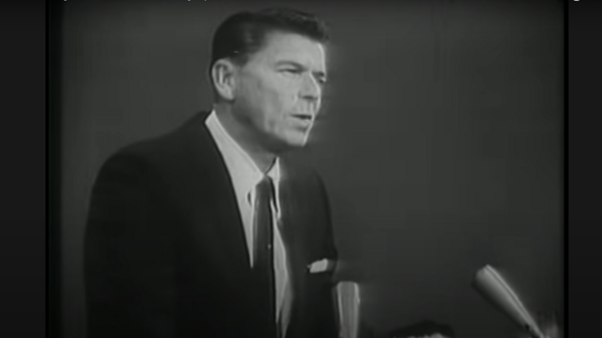 Ronald Reagan making 'A Time for Choosing' speech