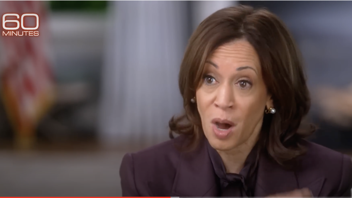 Vice President Kamala Harris interviewed on 60 Minutes.