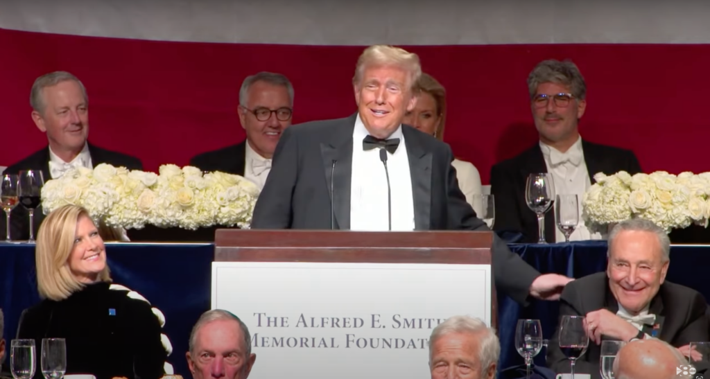 Trump Has Audience Rolling With Laughter At Charity Dinner