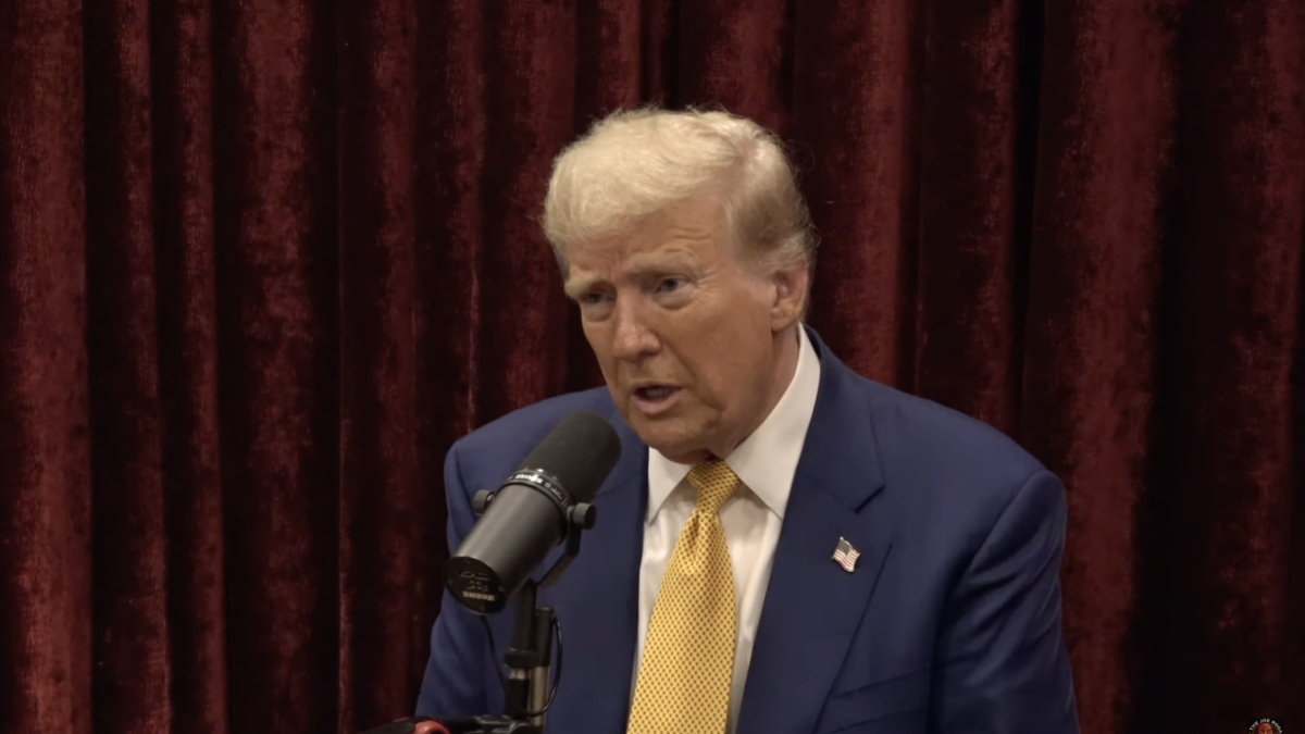 Former President Donald Trump joins the Joe Rogan experience