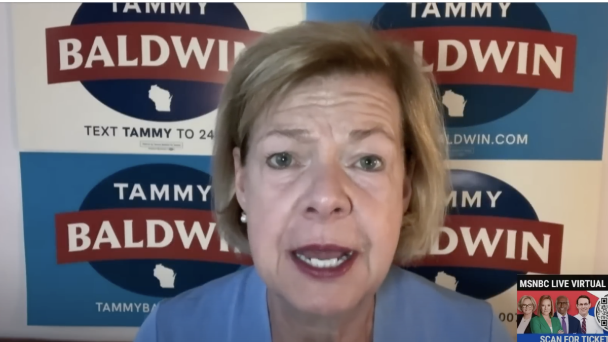 Sen. Tammy Baldwin talks to MSNBC about her campaign.