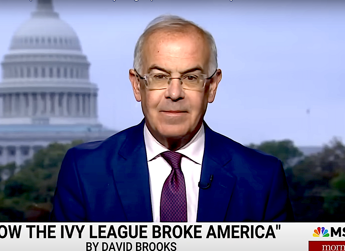 The New York Times’ David Brooks Is Either Stupid Or Dishonest