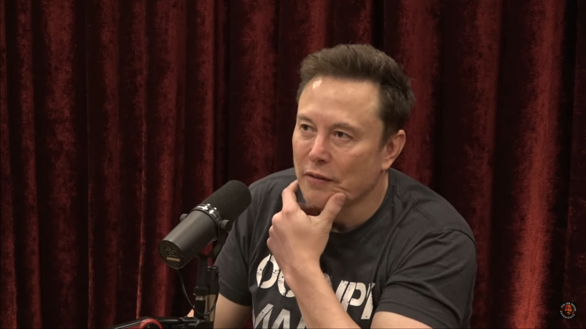 Elon Musk on Joe Rogan's podcast.