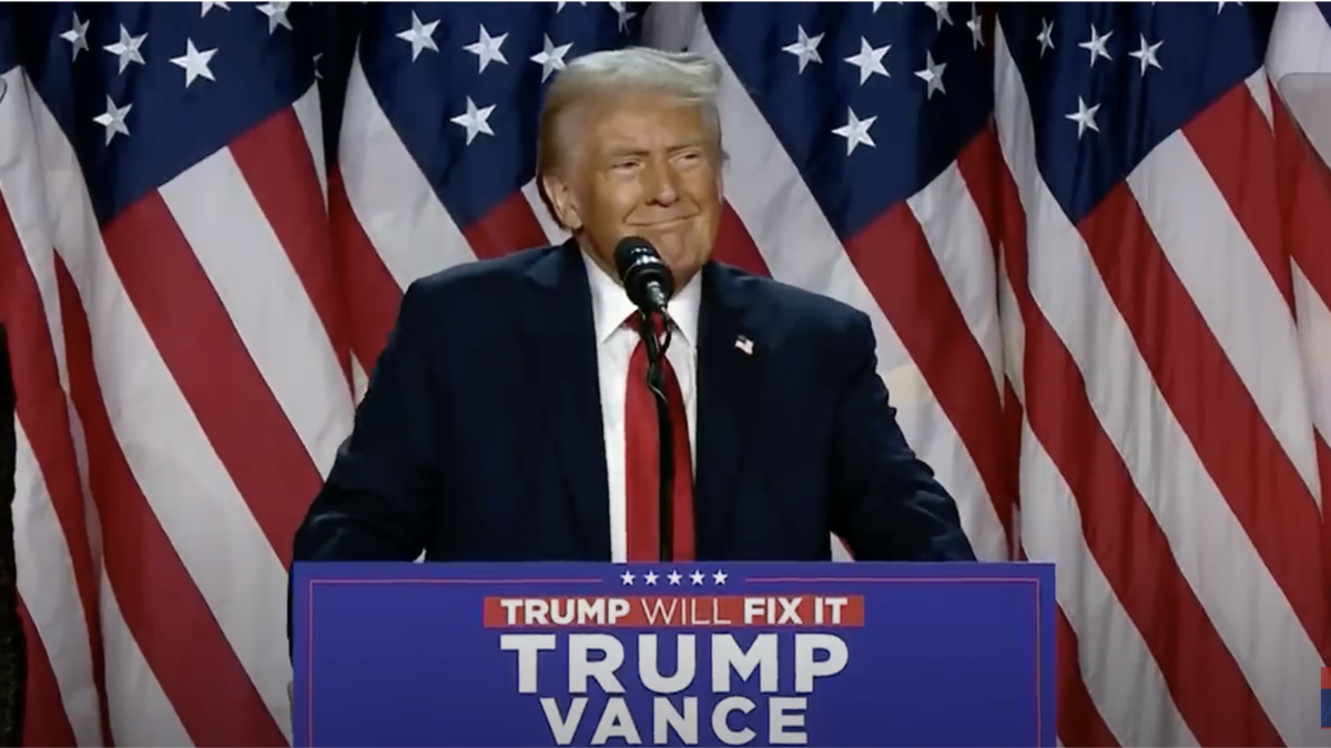 President-elect Donald Trump speaks to supporters after a big Election Day win.